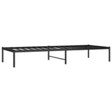 Metal Bed Frame without Mattress Black 80x200cm 350837