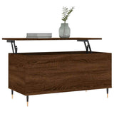 Coffee Table Brown Oak 90x44.5x45 cm Engineered Wood 830971
