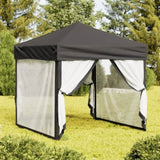 ZNTS Folding Party Tent with Sidewalls Anthracite 2x2 m 93509