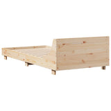 Bed Frame without Mattress 90x190 cm Single Solid Wood Pine 850749