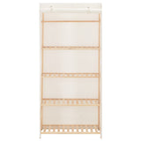 Wardrobe White 79x40x170 cm Fabric 248190