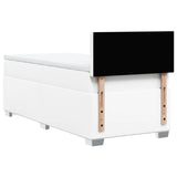 Box Spring Bed with Mattress White 80x200 cm Faux Leather 3286097