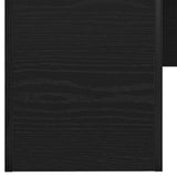 Dining Table Black Oak 180x90x76 cm Engineered Wood 862430