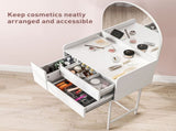 Three Drawer Compact Dressing Table - White T3398P342429