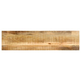 ZNTS Console Table 140x35x76 cm Solid Rough Mango Wood 247815