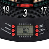 Electric Dartboard with Darts Black Polypropylene 93580