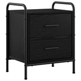 Bedside Cabinet 2 pcs Black Oak 40 x 30 x 50 cm Engineered Wood 8013483