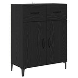 Highboard Black Oak 69.5 x 34 x 180 cm Engineered Wood 3416122