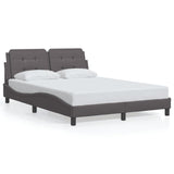 Bed Frame without Mattress "Zadar" Grey 140x200 cm Faux Leather 3208187