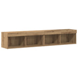 TV Cabinet Set Wall-mounted 6 pcs Artisan oak Engineered wood 3334381