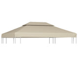 Gazebo Cover Canopy Replacement 310 g / m Beige 3 x 4 m 40881
