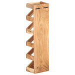 ZNTS Wine Rack for 5 Bottles Solid Acacia Wood 321626