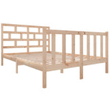 Bed Frame without Mattress Solid Wood Pine Small Double 3101318
