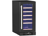 19 Bottle 5-18&degC Wooden Rack Wine Fridge - Black T3398P329437