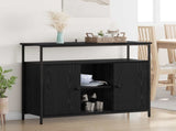 Sideboard Black Oak 100 x 35 x 80 cm Engineered Wood 882814