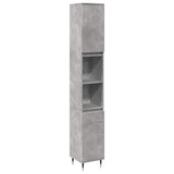 3 Piece Bathroom Furniture Set Concrete Grey Engineered Wood 3324955