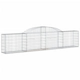 Arched Gabion Baskets 13 pcs 300x30x60/80 cm Galvanised Iron 3146496