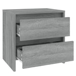 Bedside Cabinets 2 pcs Grey Sonoma 45x34.5x44.5 cm Engineered Wood 813041