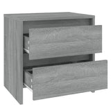 Bedside Cabinets 2 pcs Grey Sonoma 45x34.5x44.5 cm Engineered Wood 813041