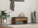 Hall Bench with Cushion Old Wood 63 x 38 x 40 cm 891550