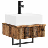 Wall-Mounted Wash Basin Old Wood 40 x 41 x 39 cm 890206