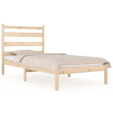 Bed Frame without Mattress Solid Wood Pine Single 3103613