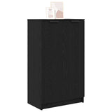 Shoe Cabinet Black Oak 59 x 35 x 100 cm Engineered Wood 862102