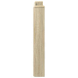 Storage Headboard with LED Sonoma Oak Engineered Wood 3418664