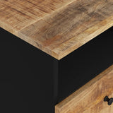 Bedside Cabinets 2 pcs Solid Wood Mango&Engineered Wood 350649