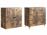 Cabinet Set 2 pcs 66 x 34.5 x 90 cm Engineered Wood 3416462