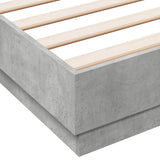 Bed Frame without Mattress Concrete Grey 120x200 cm 3209866