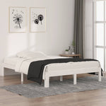 Bed Frame without Mattress White 135x190cm Double 810341