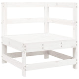 8 Piece Garden Sofa Set White Solid Wood Pine 3250605
