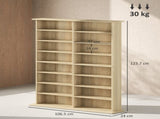 16-Compartment Media Shelf - Nature Wood Finish T3398P343162