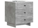 Bedside Cabinet Concrete Grey 43 x 41 x 66.5 cm Engineered Wood 893868
