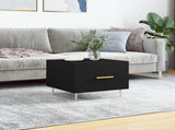Coffee Table Black 50x50x40 cm Engineered Wood 829366