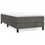Box Spring Bed Frame Dark Grey 90x200 cm Velvet 3120749