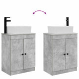 Bathroom Vanity with Sink Concrete Grey 54 x 35 x 83 cm 890133