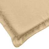 Lowback Chair Cushions 6 pcs Melange Beige 100x50x4 cm Fabric 4002456