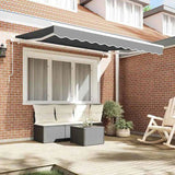 Awning Frame Retractable Manual White 3.5 x 2 m Metal 42002542
