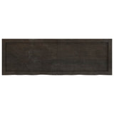 Table Top Dark Brown 120x40x cm Treated Solid Wood Oak 3156434