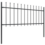 Garden Fence Steel Sturdy Rectangular Modern 277608