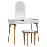 Dressing Table Set FAUSKE 3 pcs White 100 x 50 x 143 cm 3438590