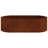 Raised Garden Bed Weathering Steel 140 x 40x 40 cm Steel 8011718