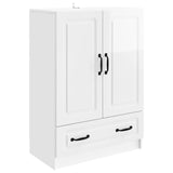 Sideboard High Gloss White 66 x 34.5 x 92 cm Engineered Wood 895819