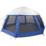 ZNTS Pool Tent with Removable Fly & Mesh Walls Azure Blue 510x510 cm 4100634