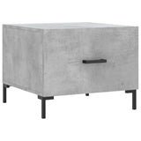 ZNTS Coffee Tables 2 pcs Concrete Grey 50x50x40 cm Engineered Wood 829405