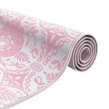 Outdoor Rug Floral ARAKIL Pink and White 400 x 300 cm 42003507