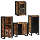 Bathroom Furniture Set 4 pcs Multicolour Solid Reclaimed Wood 3305689