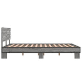 Bed Frame without Mattress Grey Sonoma 120x200 cm 3280155